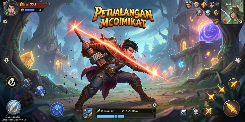 Screenshot gameplay ARPG 33L yang menampilkan pertarungan epik.