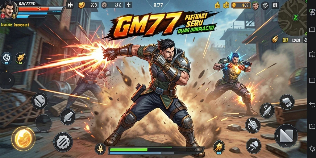 Tampilan gameplay seru dalam GM777 yang mendebarkan.