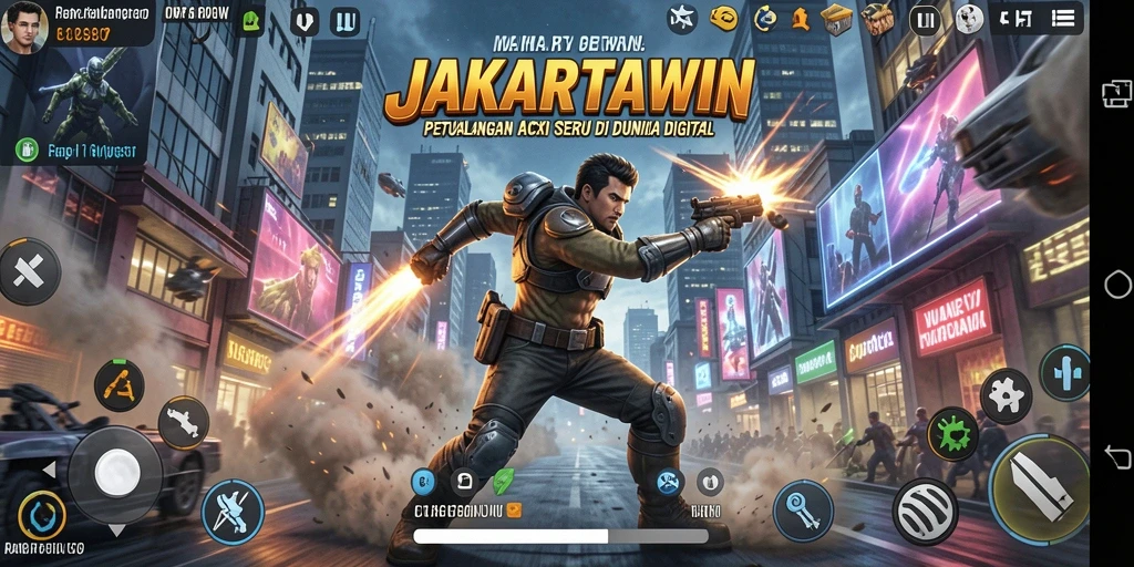 Tampilan gameplay seru dari JAKARTAWIN yang memukau.
