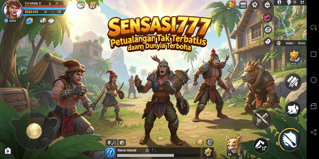 Tampilan gameplay menarik dalam dunia terbuka SENSASI777.