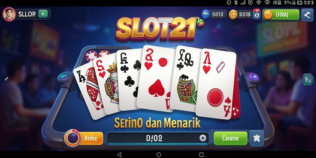 Tampilan gameplay menarik dari permainan Domino SLOT21.