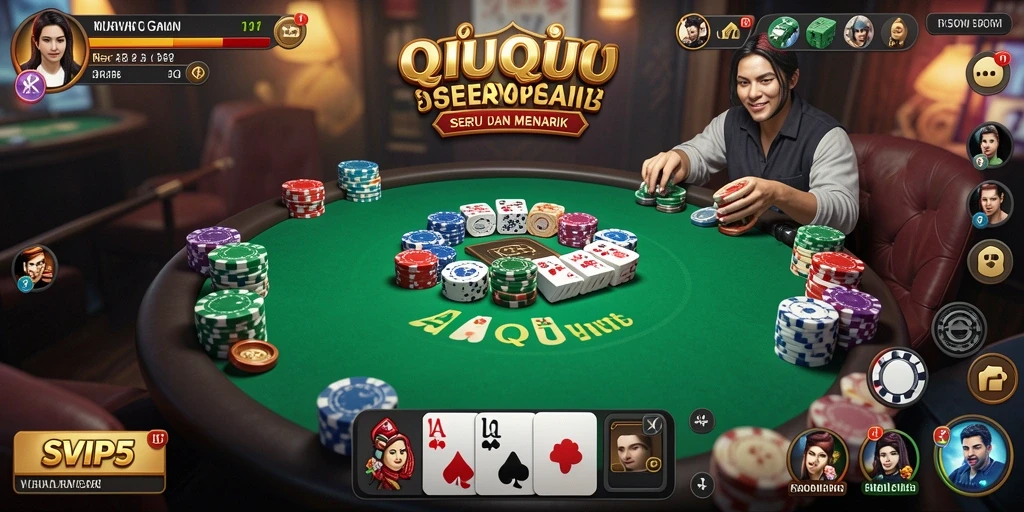 Screenshot gameplay QiuQiu SVIP5 yang menarik dan interaktif.